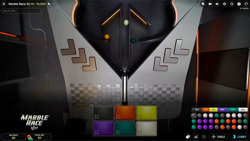 Marble Race player-reported wins – Do Marble Race Players Track Winning Colors?