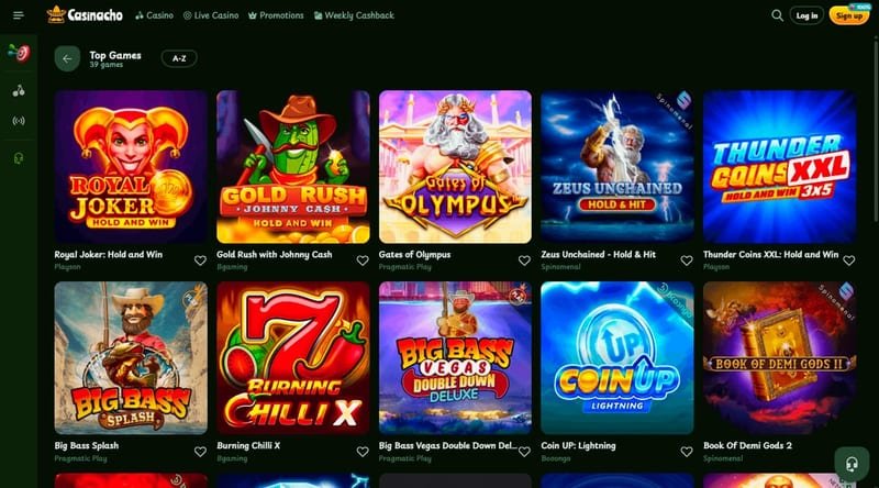 CasiNacho full test – Game Library